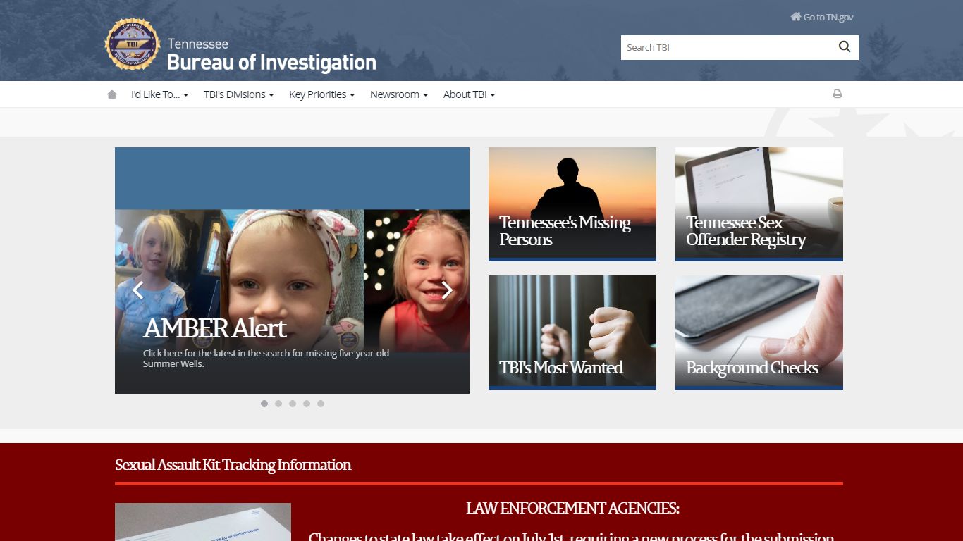 Tennessee Bureau of Investigation (TBI) - TN.gov